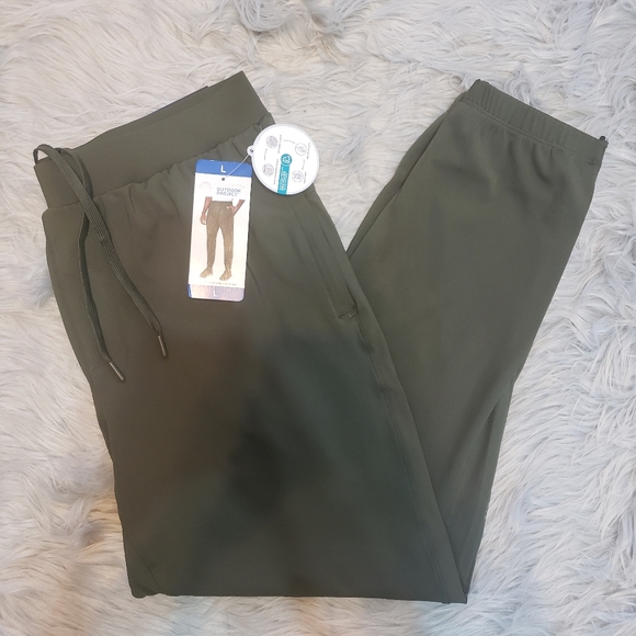 Mondetta Men's Performance Stretchable Moisture Wicking Joggers Green Pants - Picture 3 of 7